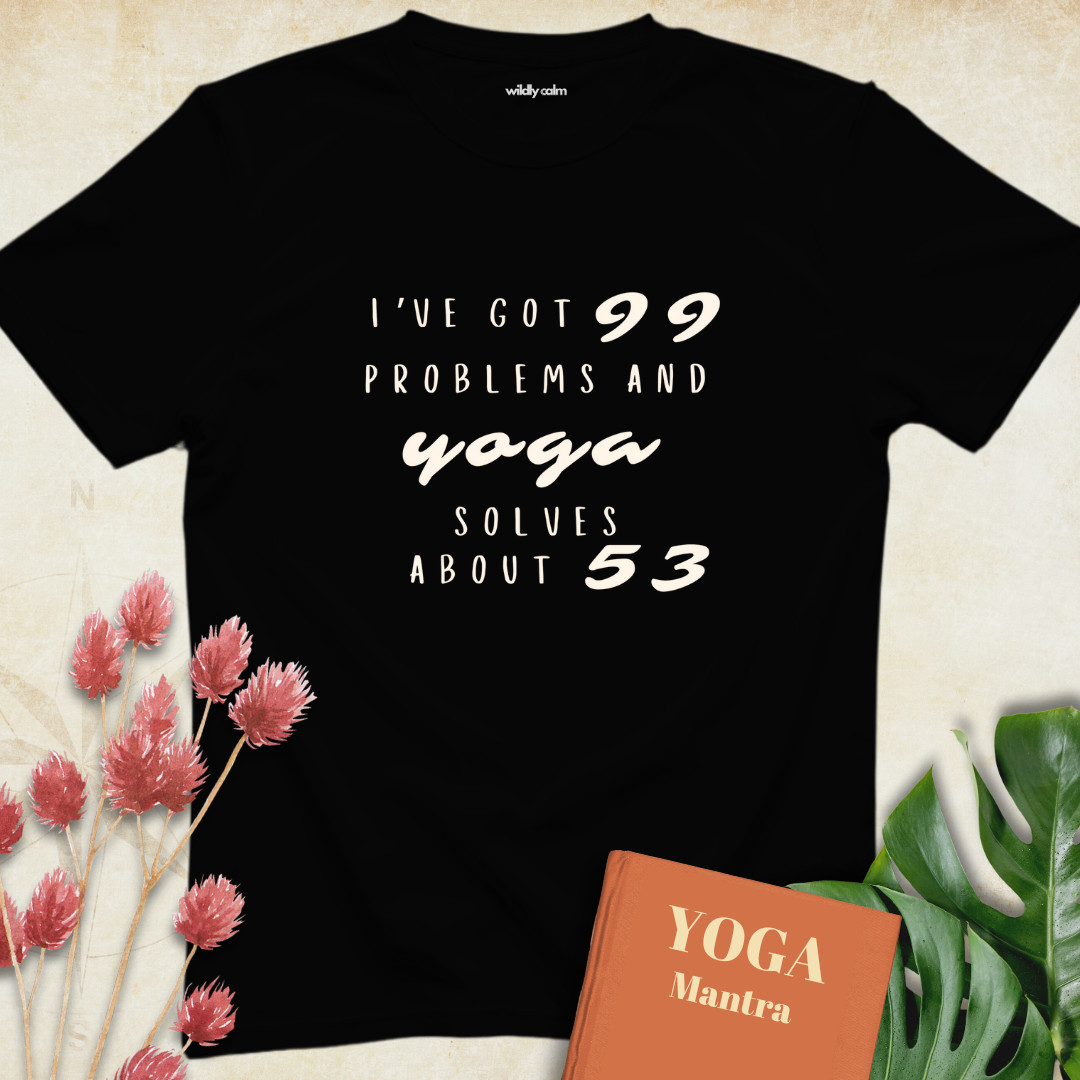 Yoga Problem Solving Humor T-shirt
