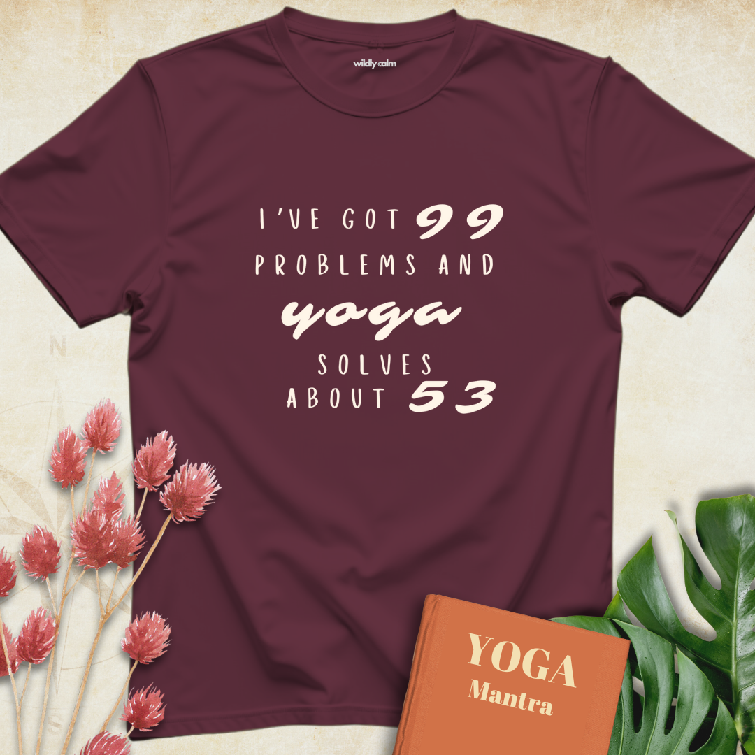 Yoga Problem Solving Humor T-shirt