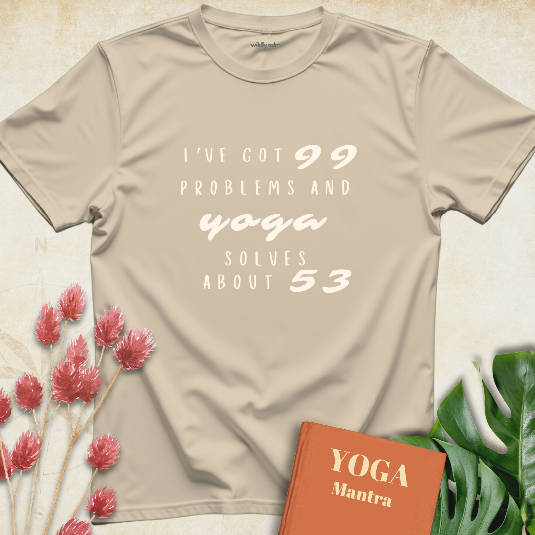 Yoga Problem Solving Humor T-shirt
