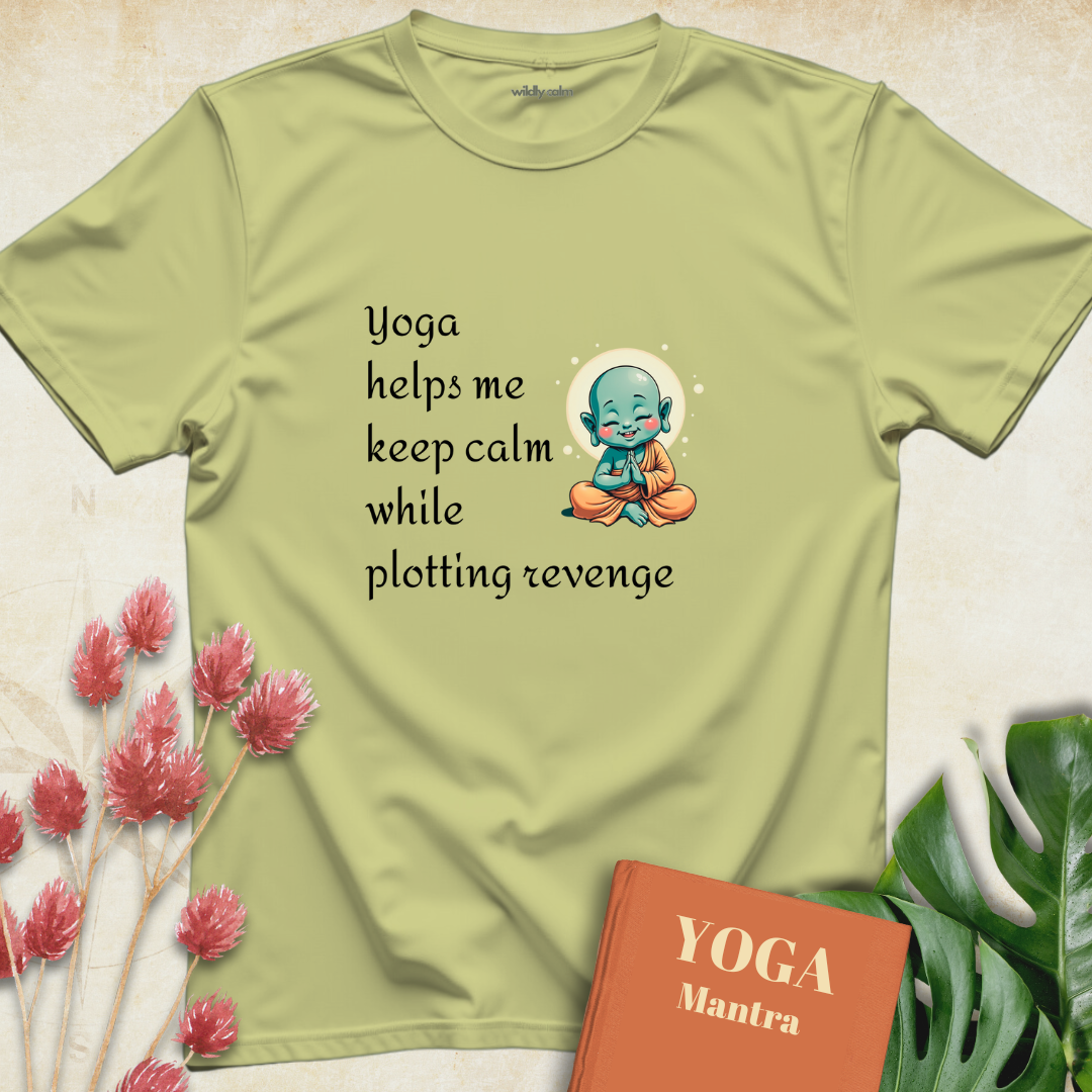 Plotting Revenge Yoga Humor T-shirt