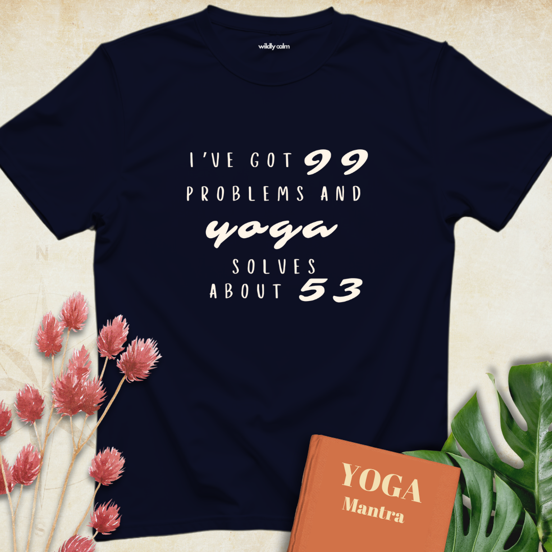 Yoga Problem Solving Humor T-shirt