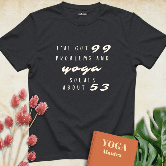 Yoga Problem Solving Humor T-shirt