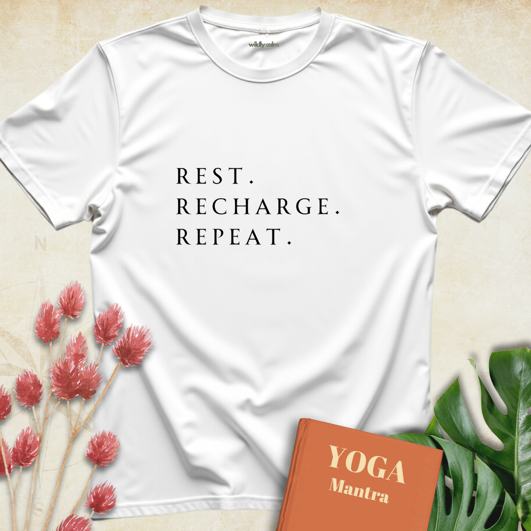 Rest.Recharge.Repeat. T-shirt