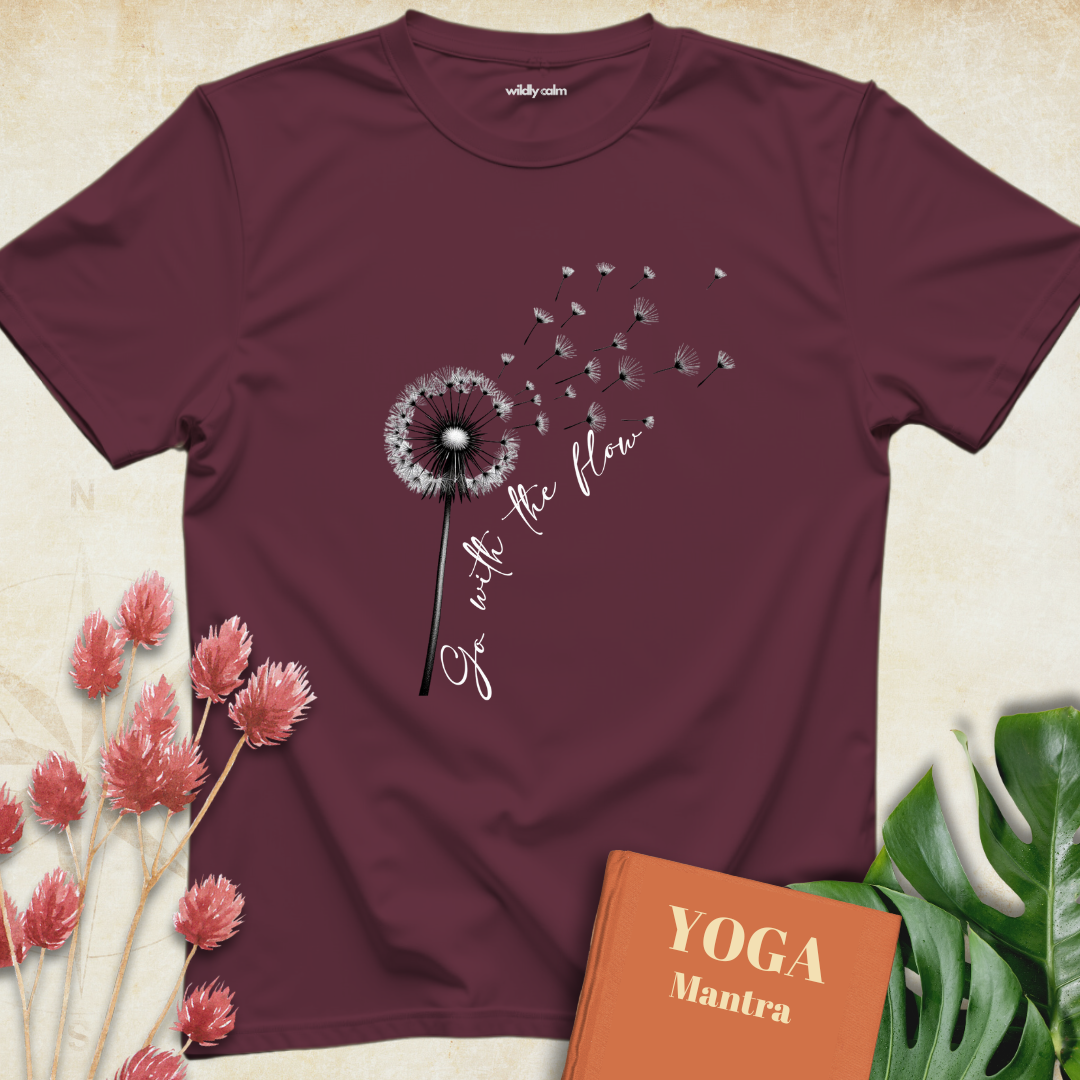 Go with the Flow with Dandelion T-shirt