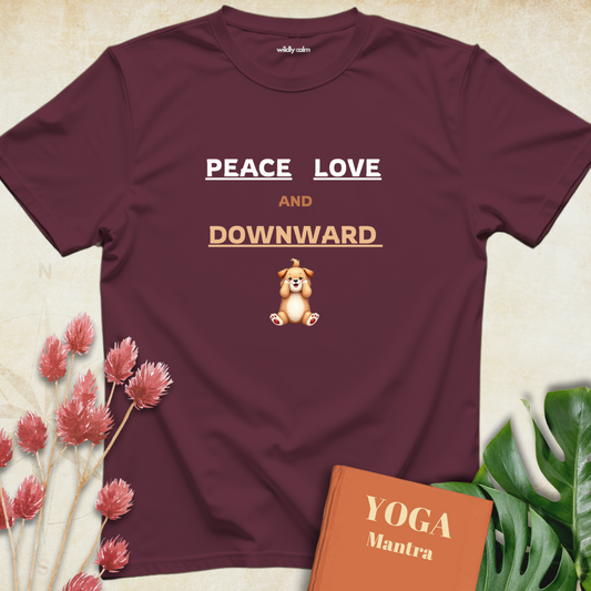 Peace Love and Downward Dog T-shirt