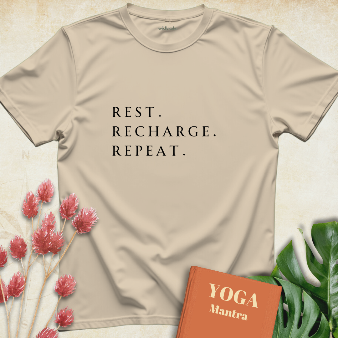Rest.Recharge.Repeat. T-shirt