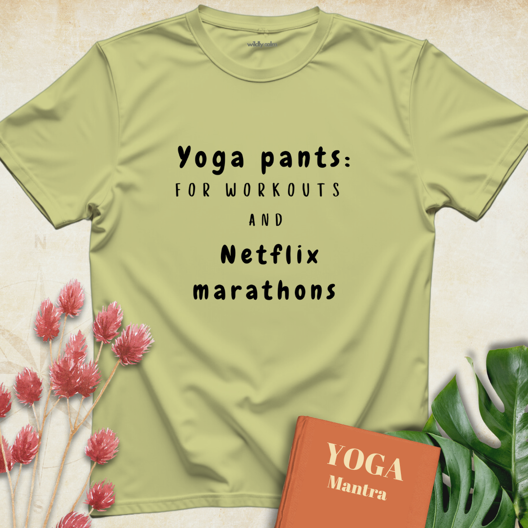 Yoga Pants Humor T-shirt