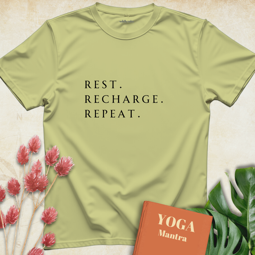Rest.Recharge.Repeat. T-shirt