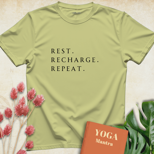 Rest.Recharge.Repeat. T-shirt