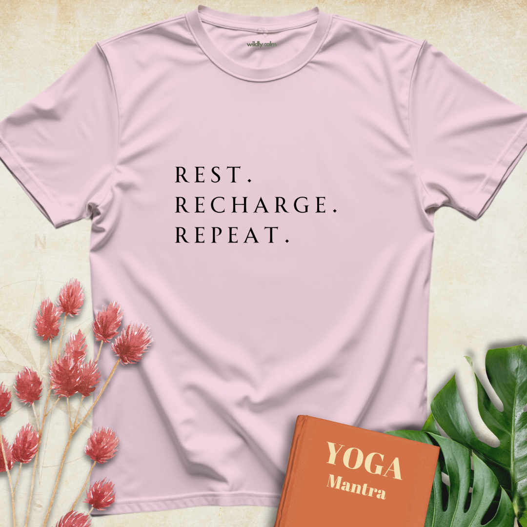 Rest.Recharge.Repeat. T-shirt
